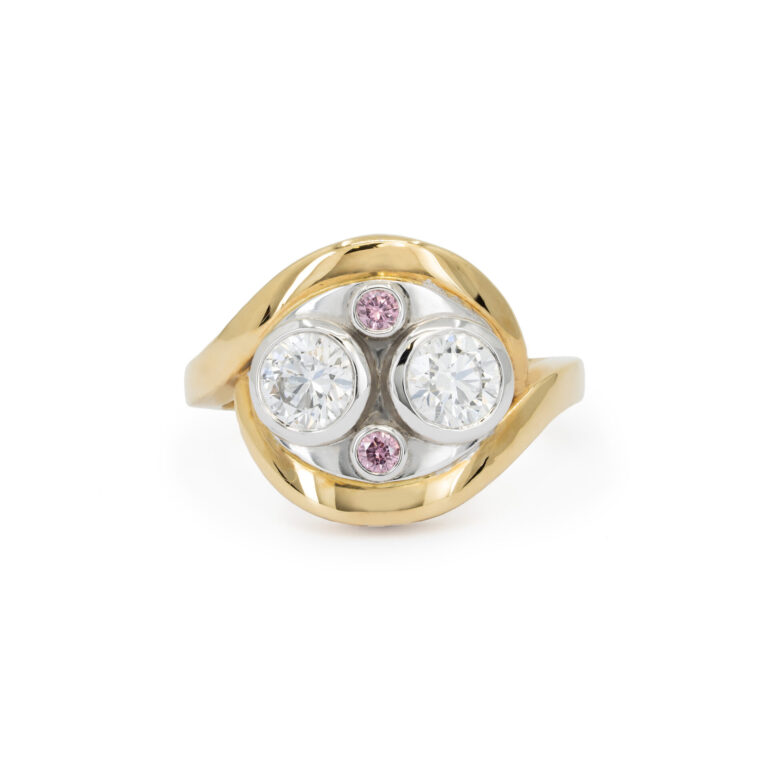 Creative Pink Diamond Ring