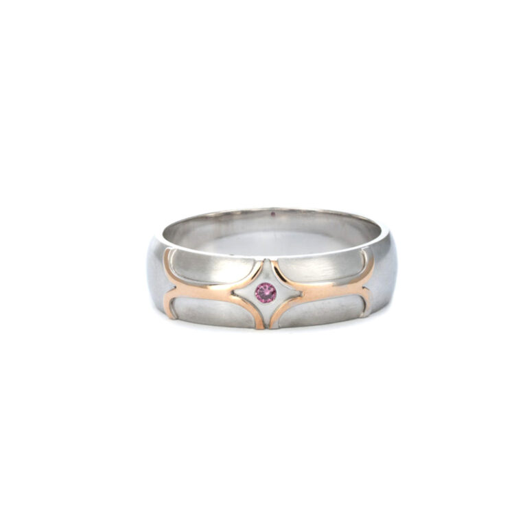Rose Gold Pink Diamond Ring