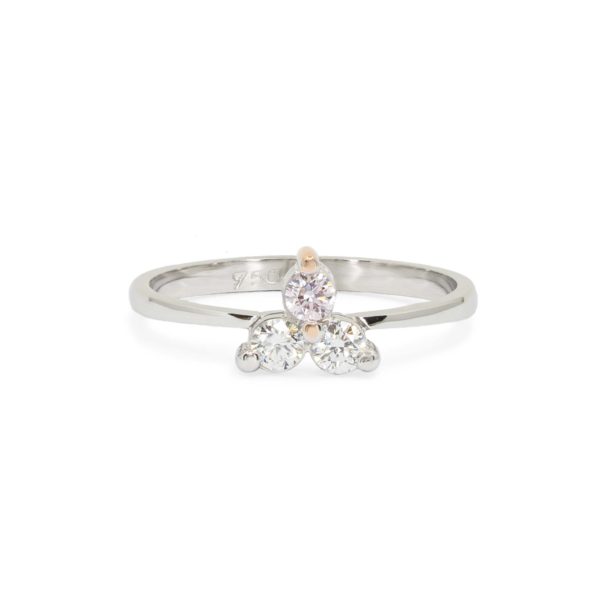 Kimberley Rose pink argyle white gold diamond ring