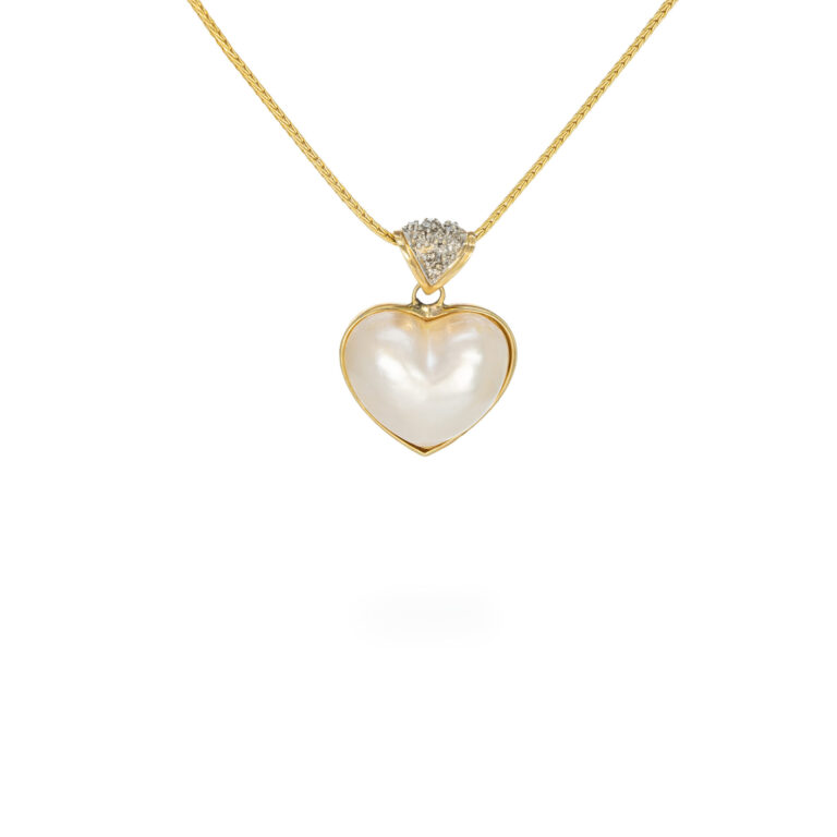 Mabe Pearl Heart Pendant