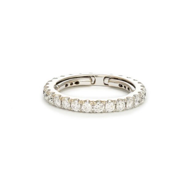 White diamond eternity ring