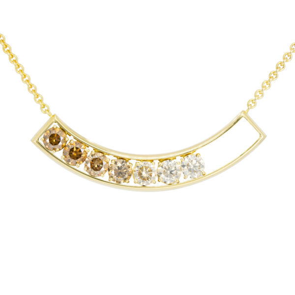 Traveling Champagne Diamond Necklace