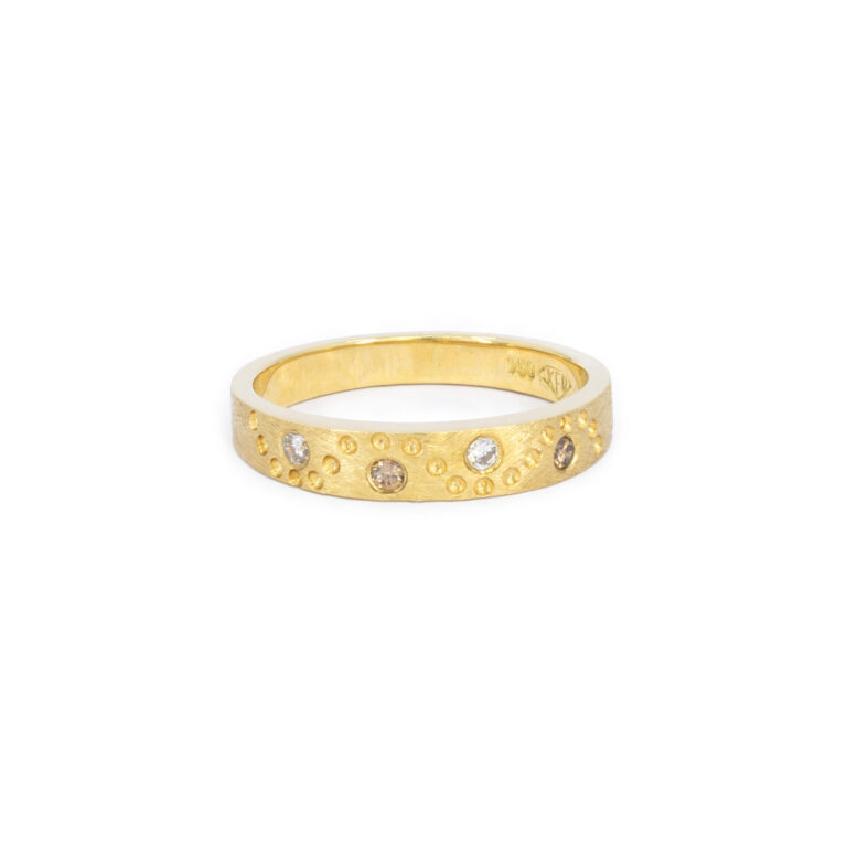 Mixed Champagne Diamond Walkabout Ring